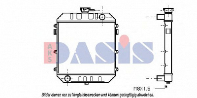 AKS DASIS 150070n -  Радиатор, охлаждение двигателя
